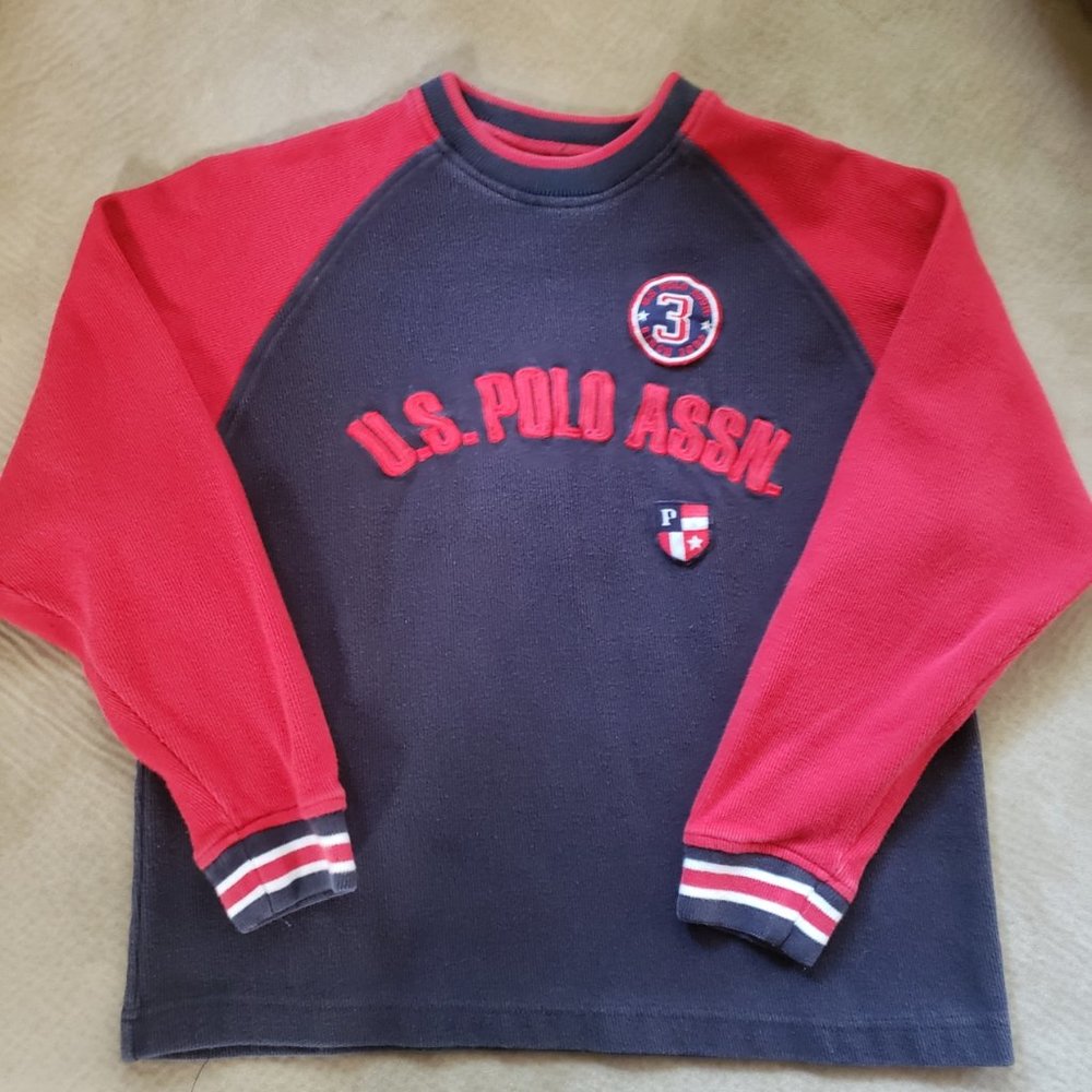 Boys long sleeve Polo sweater